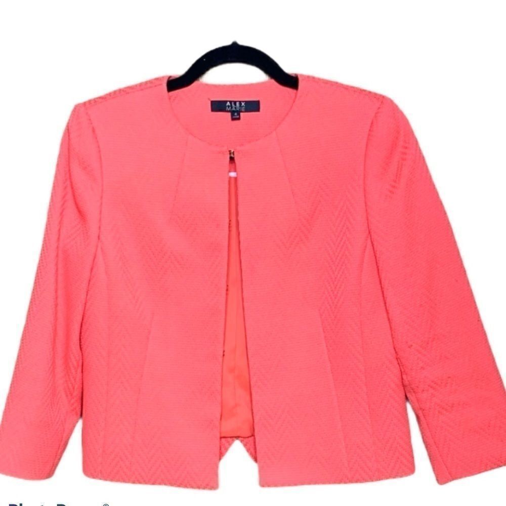 Alex Marie Coral Cropped Jacket